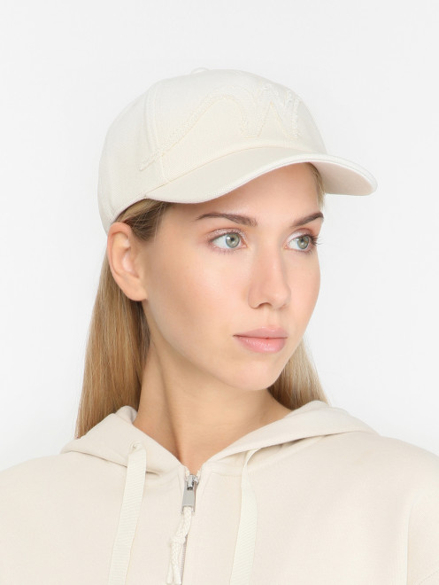 Бейсболка из хлопка с логотипом Weekend Max Mara - МодельОбщийВид