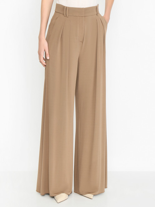 Трикотажные брюки с защипами Max Mara - МодельВерхНиз