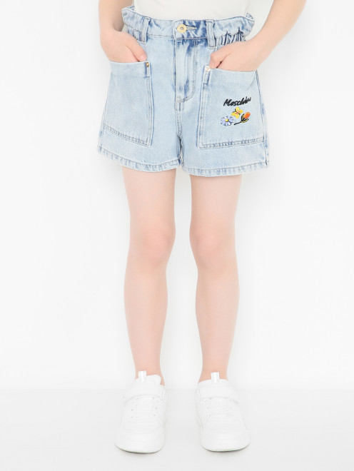 Комплект с шортами из денима Moschino - МодельВерхНиз