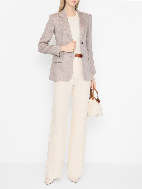 Брюки из льна Max Mara - МодельОбщийВид