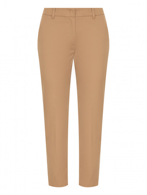 Зауженные брюки из хлопка Weekend Max Mara - Общий вид