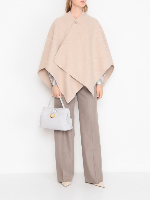 Пончо из смешанной альпаки Max Mara - МодельОбщийВид