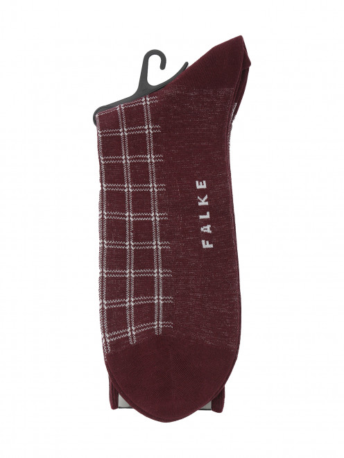 Носки из хлопка в клетку Falke - Обтравка1