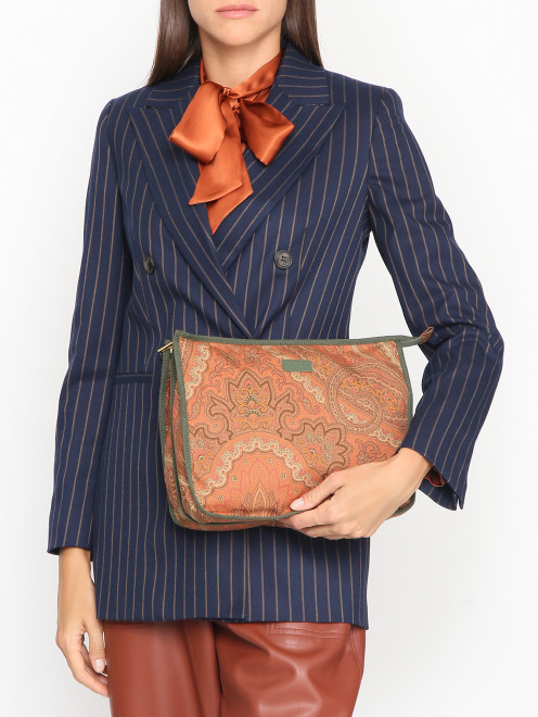 Косметичка из хлопка на молнии Etro - МодельОбщийВид