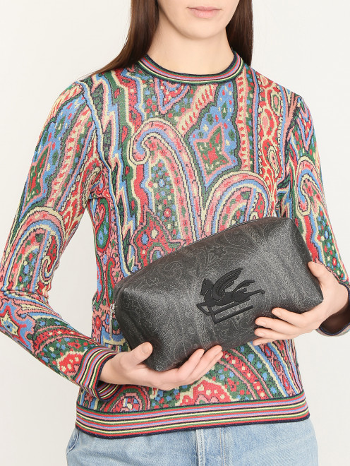 Большая косметичка с логотипом Etro - МодельОбщийВид