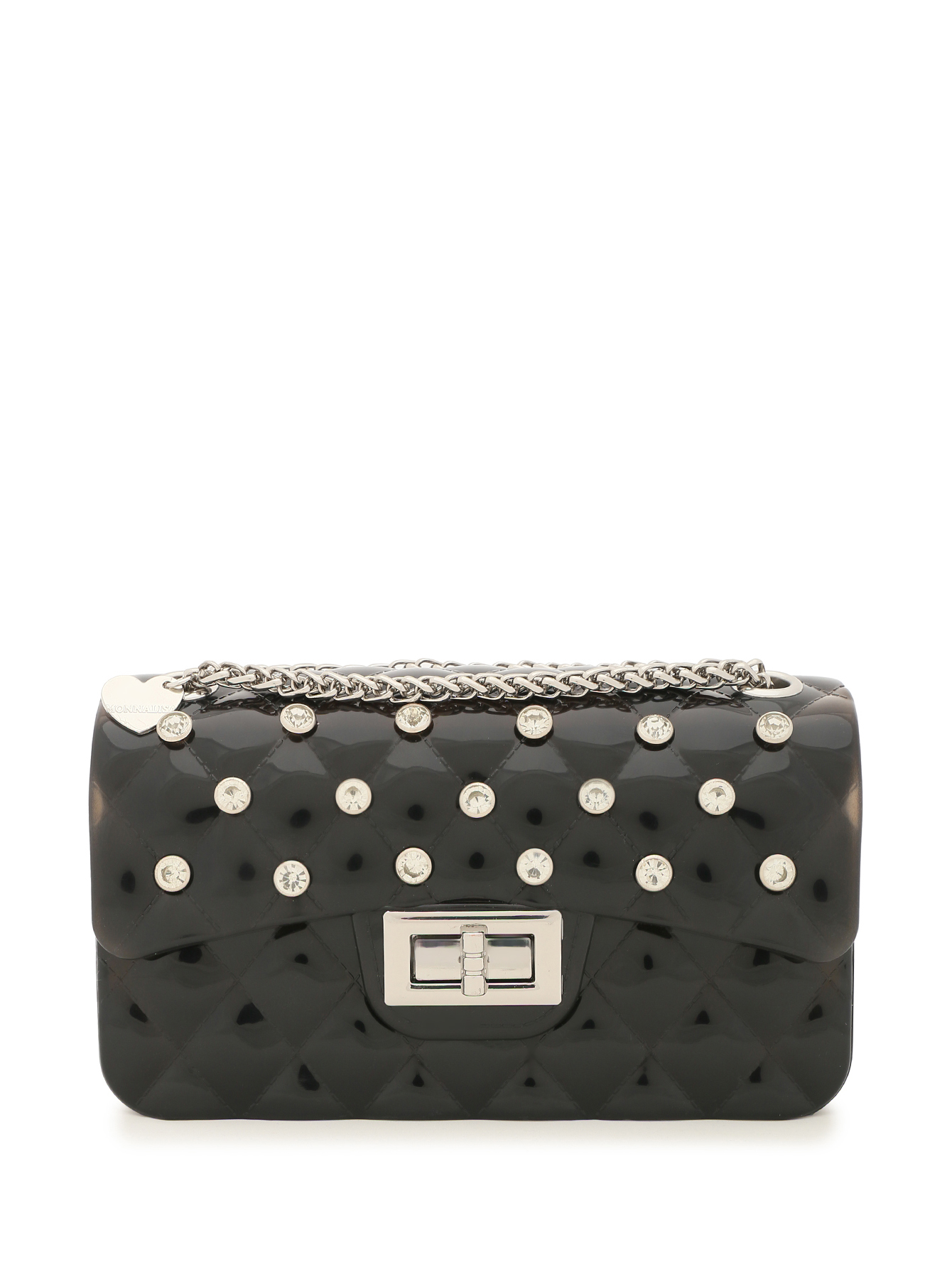 Сумка на цепочке со стразами