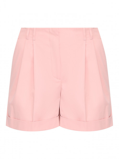 Хлопковые шорты с защипами Max Mara - Общий вид