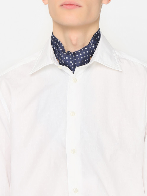 Шейный платок из шелка с узором ROSI Collection - МодельОбщийВид