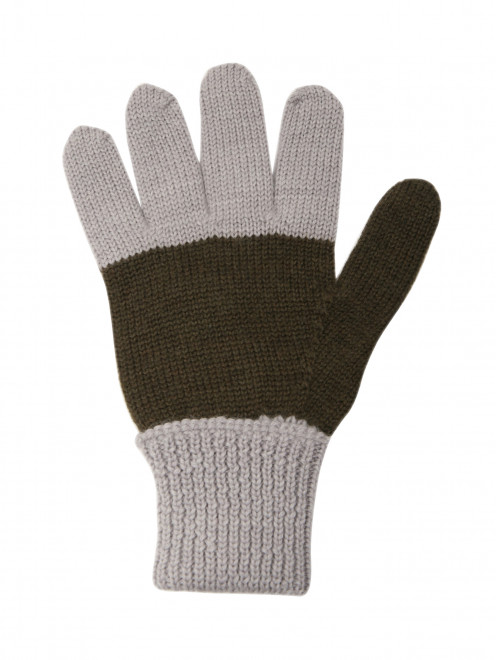 Шерстяные перчатки с узором IL Trenino - Обтравка1