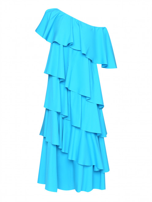 Платье-макси из хлопка с открытыми плечами Marina Rinaldi - Общий вид