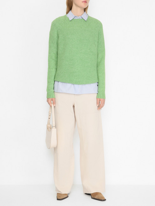 Прямые брюки с накладными карманами Weekend Max Mara - МодельОбщийВид
