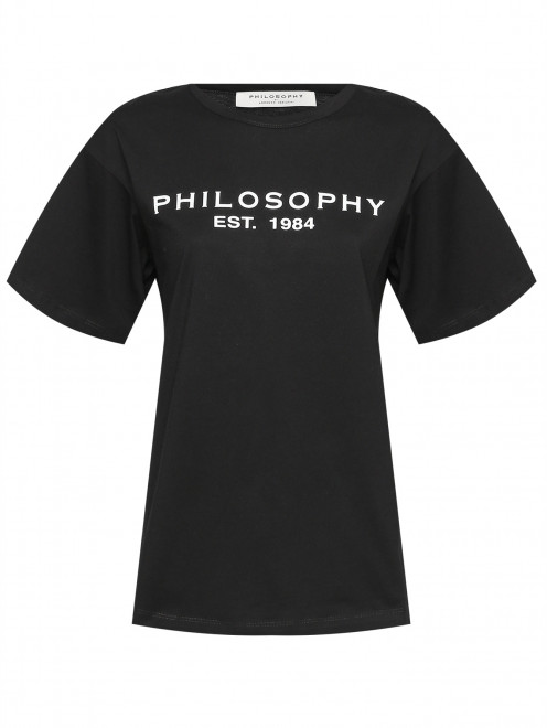 Футболка с логотипом Philosophy di Lorenzo Serafini - Общий вид