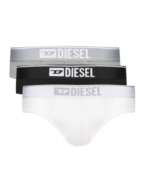 Набор трусов из хлопка с логотипом Diesel - Общий вид