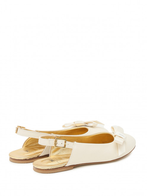 Балетки из кожи с бантиком Elisabetta Franchi - Обтравка1