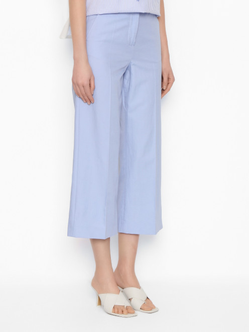 Брюки из смешанного хлопка Weekend Max Mara - МодельВерхНиз