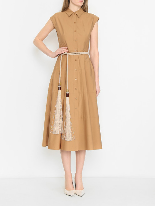 Плетеный пояс с длинной бахромой Max Mara - МодельОбщийВид
