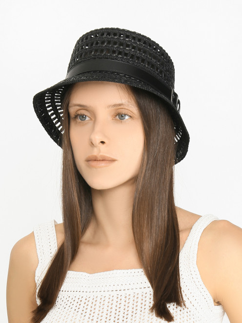 Плетеная шляпа с ремешком Max Mara - МодельОбщийВид