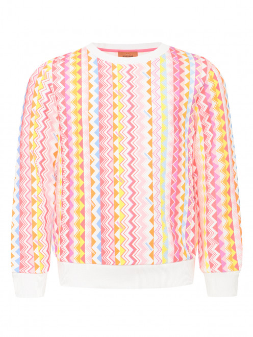 Свитшот из хлопка с узором Missoni - Общий вид