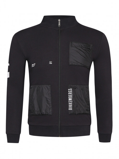 Толстовка из хлопка на молнии Bikkembergs - Общий вид