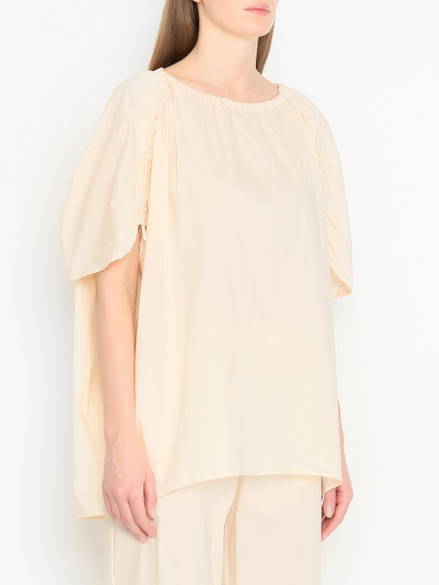 Свободная блуза с кулисками на рукавах Liviana Conti - МодельВерхНиз