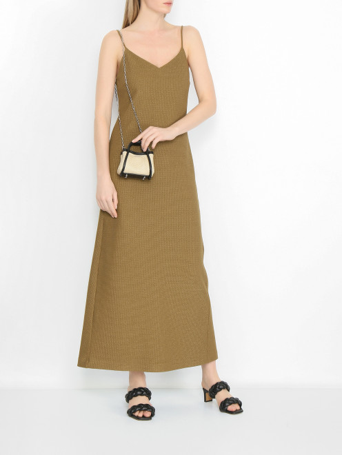 Сумка из текстиля на цепочке Max Mara - МодельОбщийВид