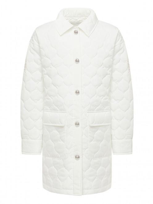 Стеганое утепленное пальто Ermanno Scervino Junior - Общий вид