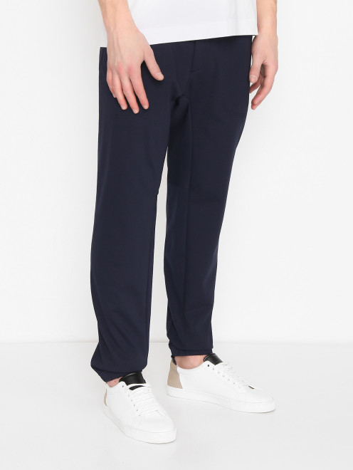 Трикотажные брюки с карманами LARDINI - МодельВерхНиз