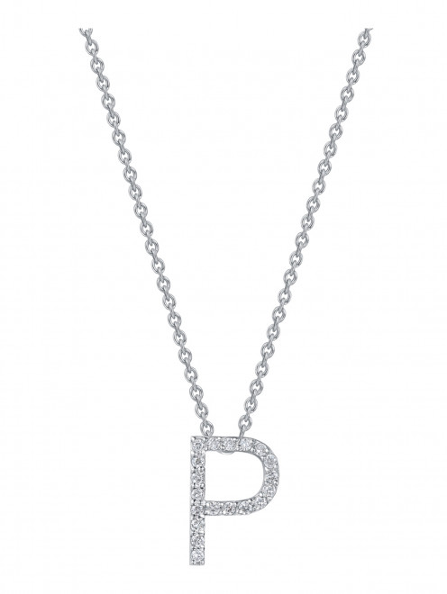 Подвеска-буква «Р» из белого золота Safo Jewelry - Общий вид