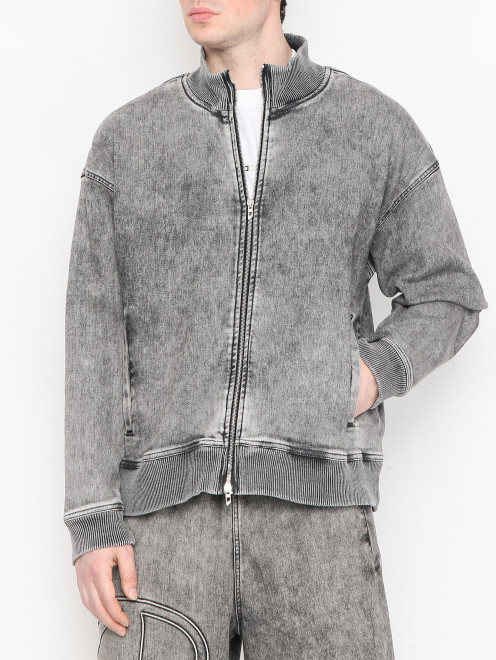 Куртка из денима на молнии Diesel - МодельВерхНиз
