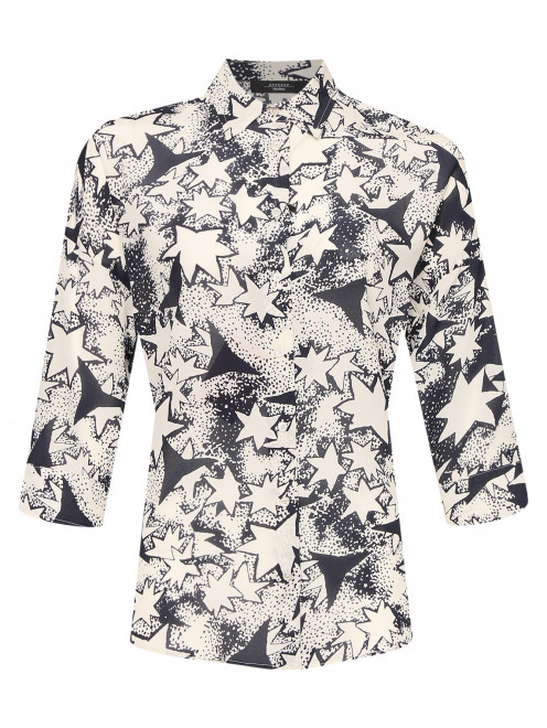 Блуза из шелка с узором Weekend Max Mara - Общий вид