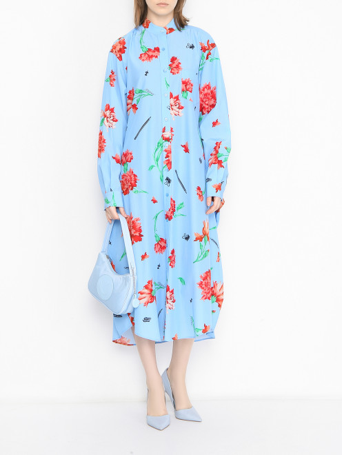 Платье с цветочным узором Moschino - МодельОбщийВид