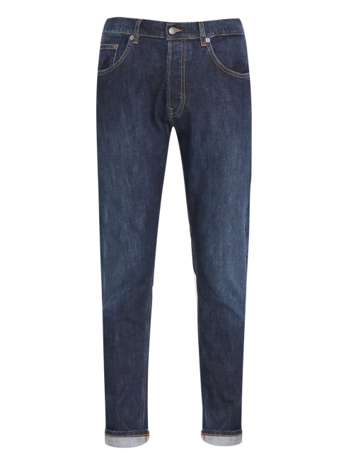 Базовые джинсы с потертостями из хлопка Dondup - Общий вид