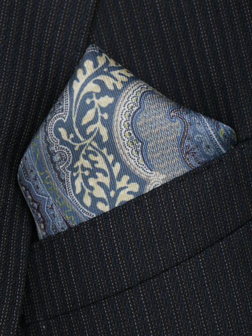 Карманный платок из шелка с узором Etro - МодельОбщийВид
