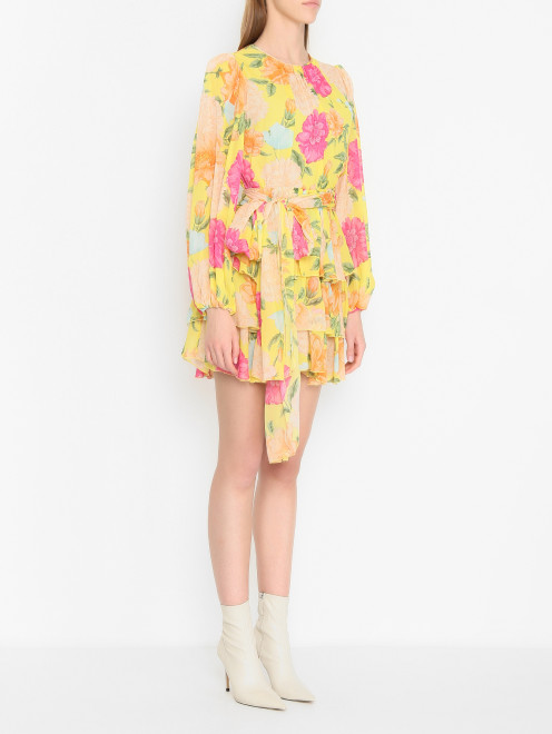 Платье-мини с цветочным узором Shade - МодельВерхНиз