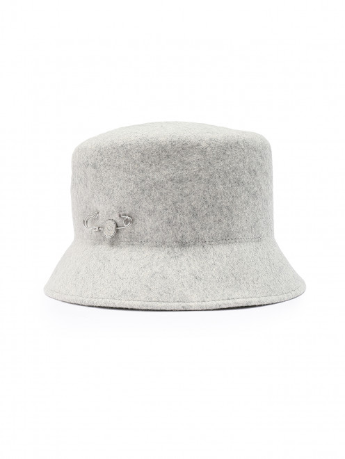 Шляпа из шерсти с брошью  Ermanno Scervino - Общий вид