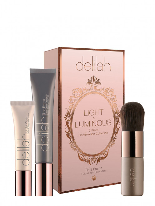 Набор средств для макияжа лица Time Frame Light & Luminous, Pebble, 3 шт Delilah - Общий вид