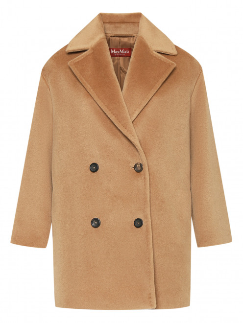 Двубортное пальто из чистой шерсти Max Mara - Общий вид