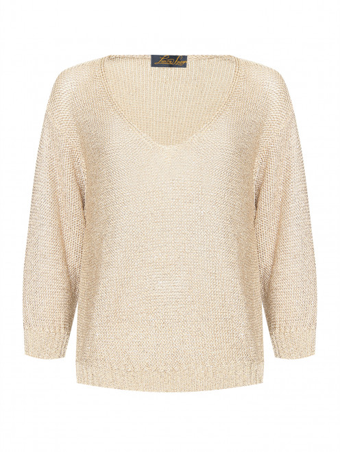 Пуловер из льна и вискозы Luisa Spagnoli - Общий вид
