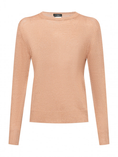 Джемпер из льна с круглым вырезом Weekend Max Mara - Общий вид