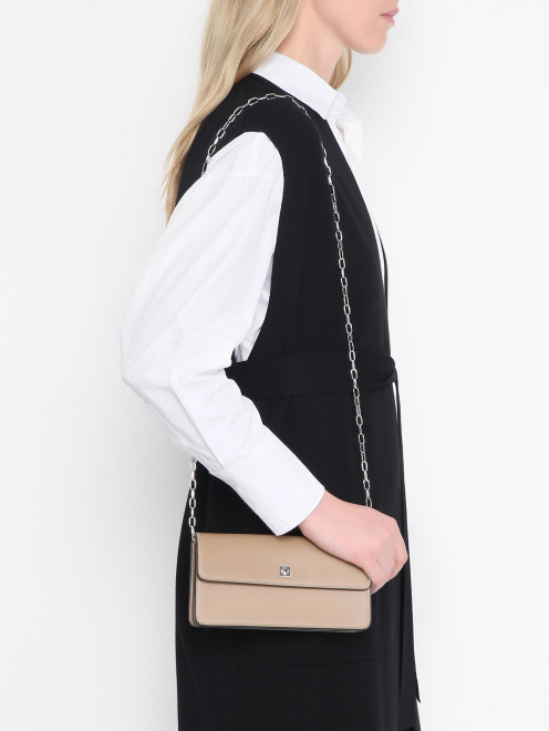 Сумка из кожи на цепочке Max Mara - МодельВерхНиз
