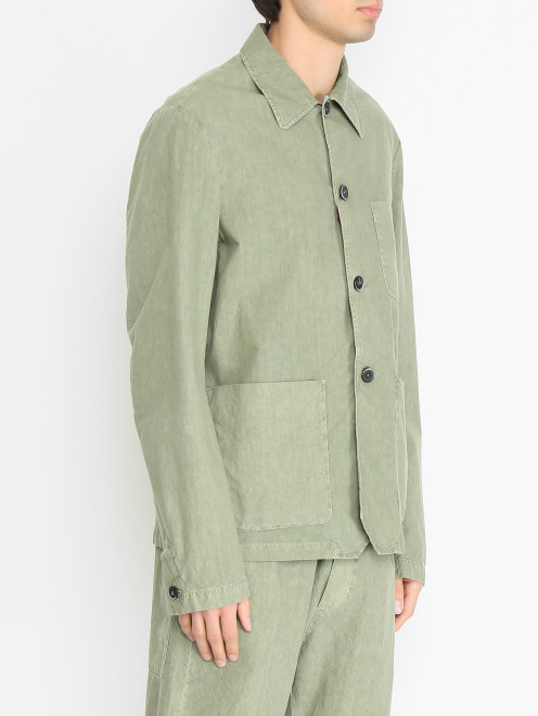 Куртка из хлопка с накладными карманами Barena - МодельВерхНиз