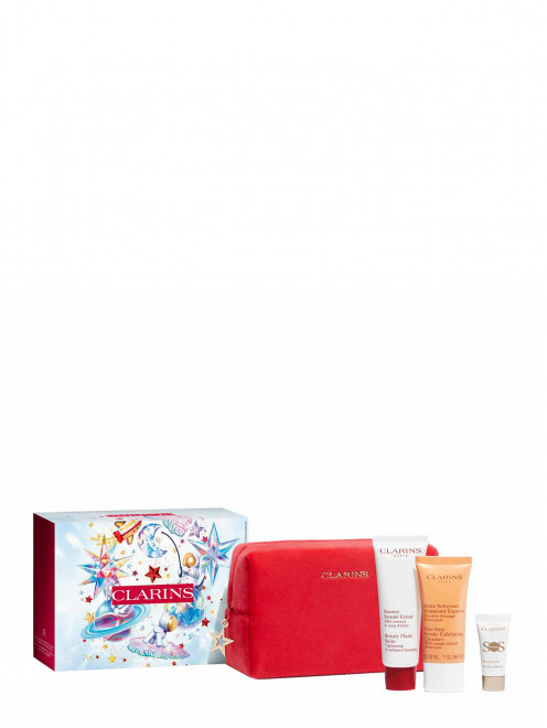 Набор в косметичке Radiance Care Experts, 50+30+10 мл Clarins - Обтравка1