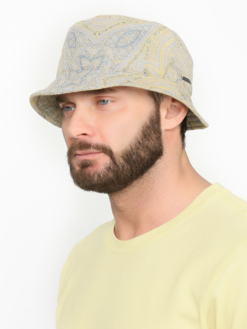 Панама из хлопка с узором Stetson - МодельОбщийВид