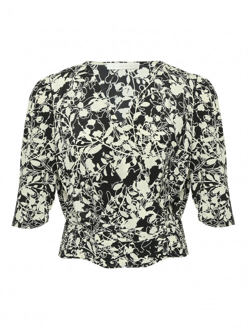 Блуза из шелка с узором Ellassay - Общий вид