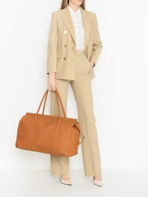 Сумка-саквояж из кожи Fiore bags - МодельОбщийВид