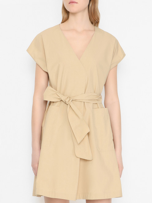 Свободное платье-миди с карманами Weekend Max Mara - МодельВерхНиз