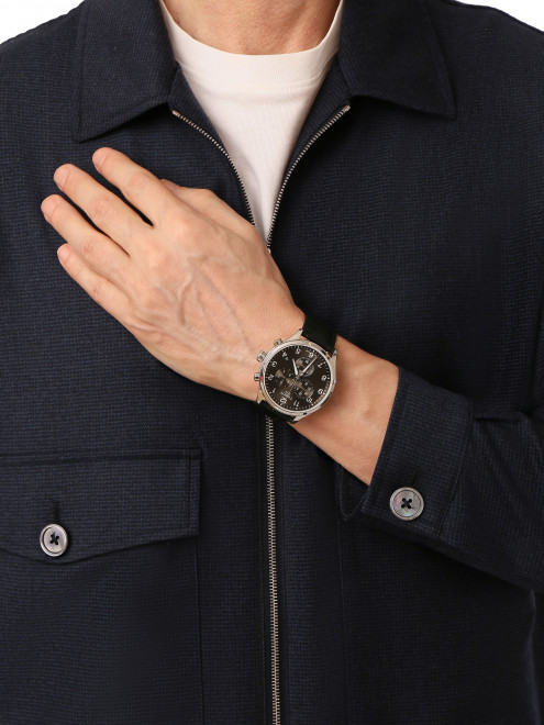 Часы кварцевые на ремне из телячьей кожи Tissot - МодельОбщийВид