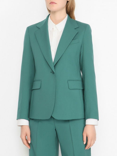 Однобортный жакет из шерсти Weekend Max Mara - МодельВерхНиз