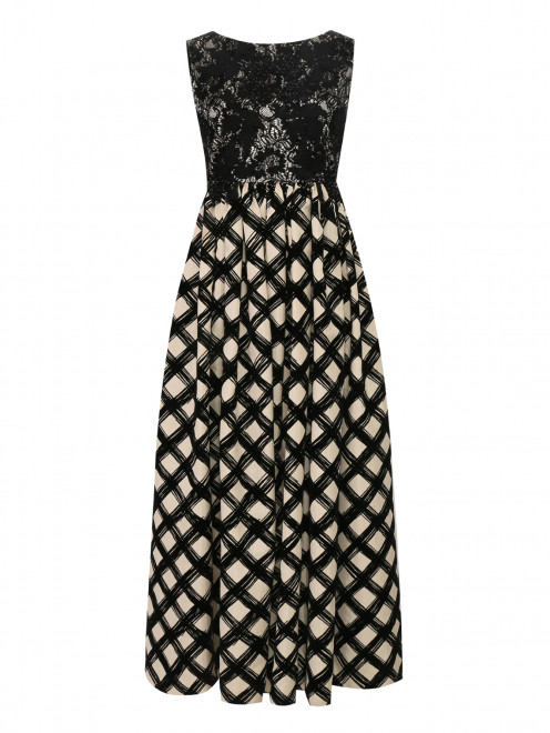 Платье-макси декорированное кружевом и бусинами Antonio Marras - Общий вид