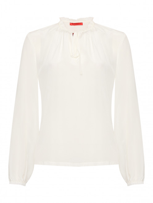 Блуза из шелка с вырезом Max&Co - Общий вид